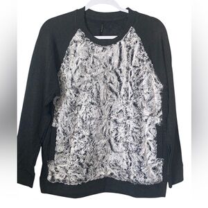 Cozy gray and white Women's Sweatshirt